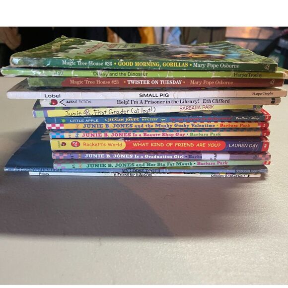 LOT 14 Children's Books First Grade Reader Junie B. Jones, Magic Tree House ++ - Picture 1 of 9